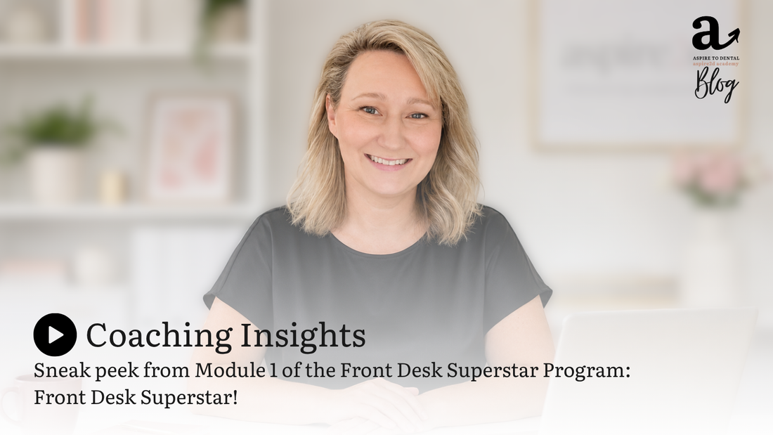 ▶️Module 1 Front Desk Program - Sneak Peek into a Coaching Session