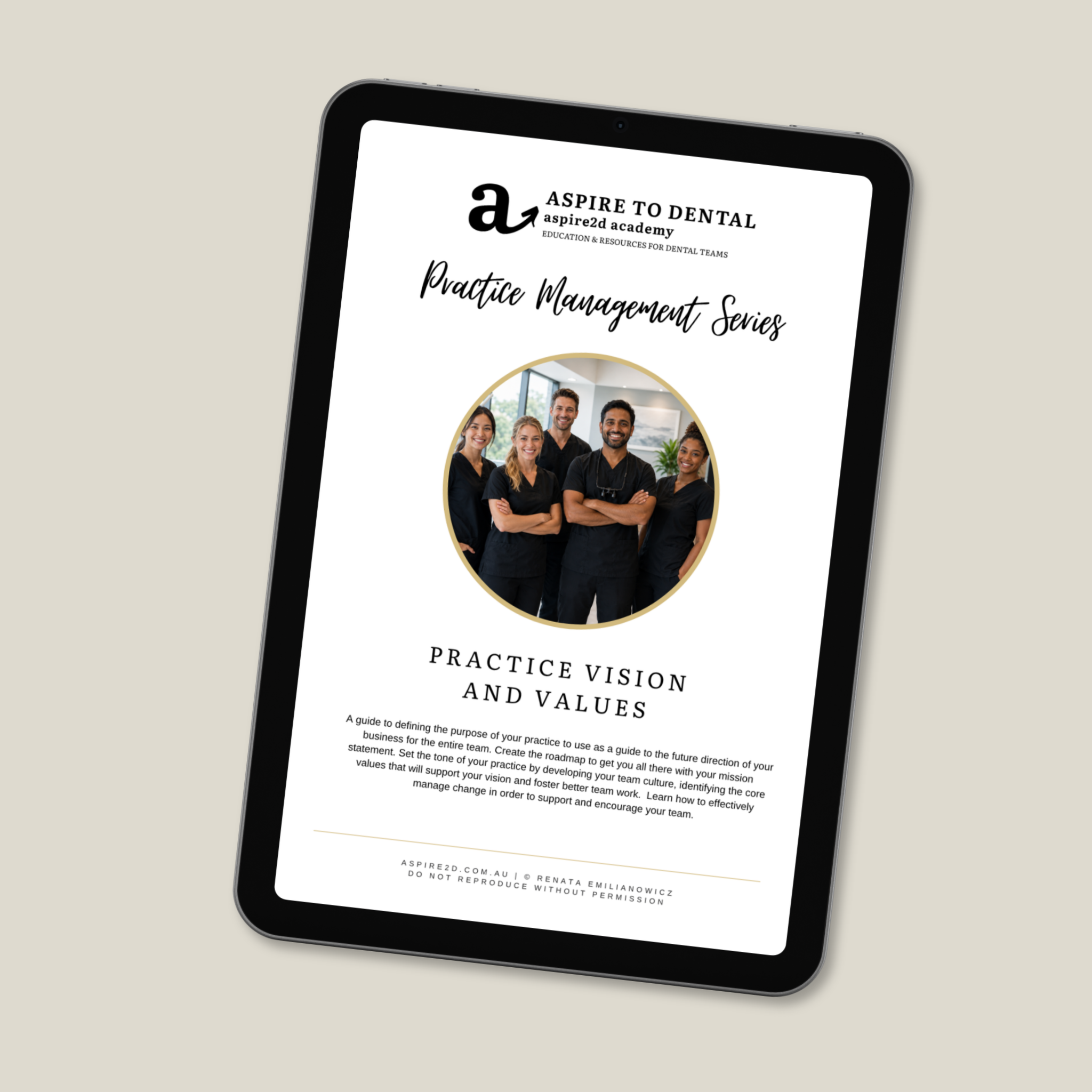 Practice Vision and Values Module